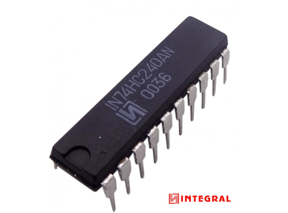 تراشه بافر 74HC240AN پکیج DIP مارک INTEGRAL