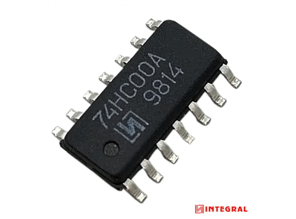 تراشه 74HC00A گیت NAND پکیج SO-14 مارک INTEGRAL
