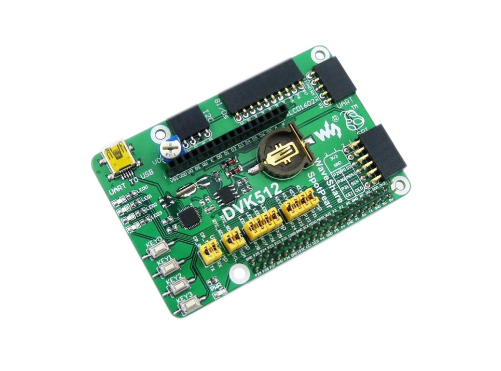 شیلد توسعه GPIO برد رزبری پای DVK512 Waveshare