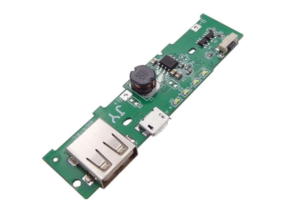 ماژول ساخت پاوربانک دارای خروجی 5V 1A USB مناسب برای کیس های XiaoMi