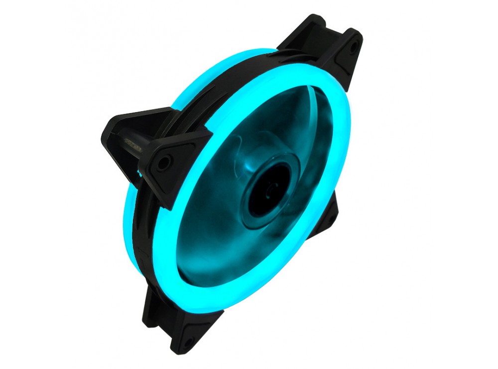 فن کیس LED آبی 12V سایز 12X12 مارک COOLMOON