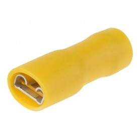 سرسیم کولری تمام روکش مادگی زرد سایز 6.3 مدل FDFD5.5-250 