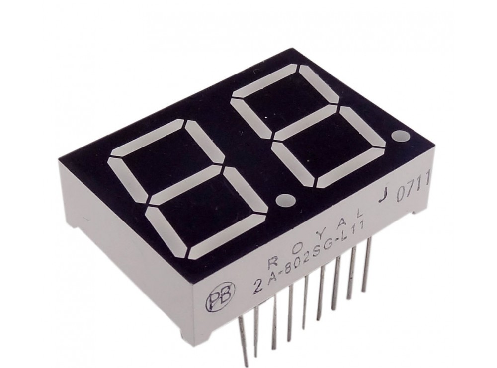 سون سگمنت 2 دیجیت 0.8 اینچ سبز آند مشترک کد 802SG