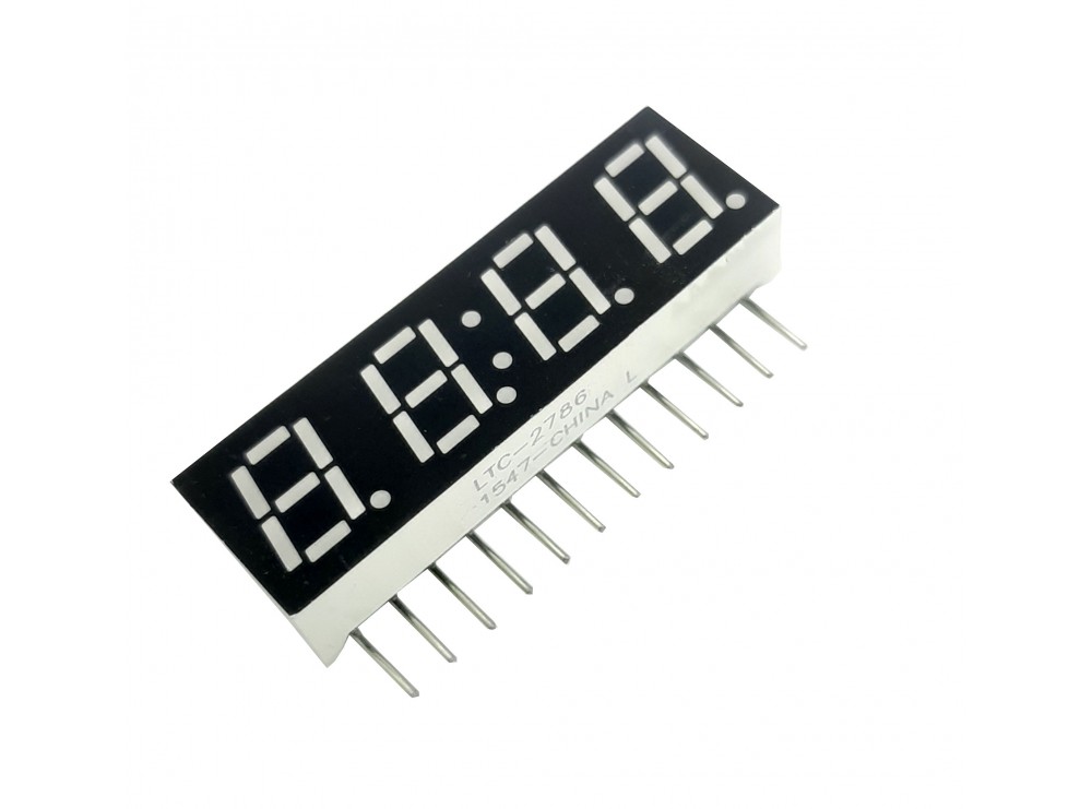 سون سگمنت 4 دیجیت ساعتی ایستاده 0.28 اینچ سبز کاتد مشترک کد LTC-2786KG