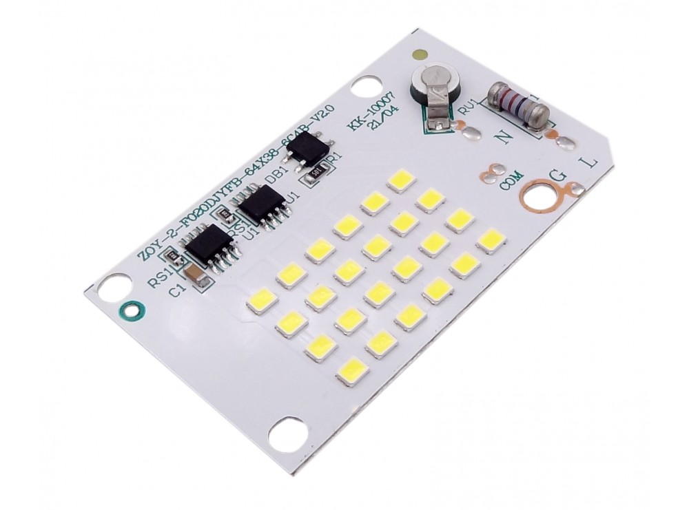 LED DOB سفید مهتابی 220VAC 20W دارای مدار محافظتی Anti Surge