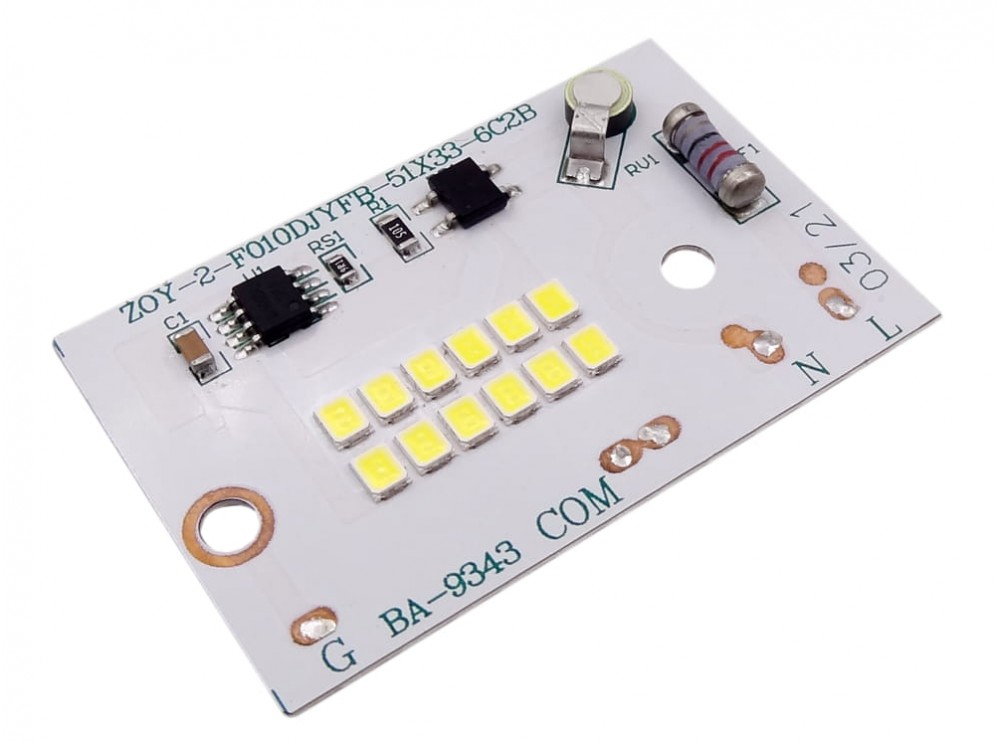 LED DOB سفید مهتابی 220VAC 10W دارای مدار محافظتی Anti Surge
