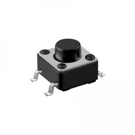 تک سوئیچ 6x6x6 چهار پایه SMD مشکی 