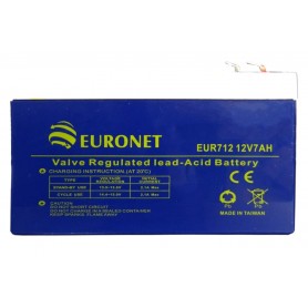 باتری خشک 12 ولت 7 آمپر ساعت مارک Euronet