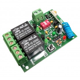 گیرنده 2 کاناله 433MHZ رادیویی کد لرن مارک CHIPTECH