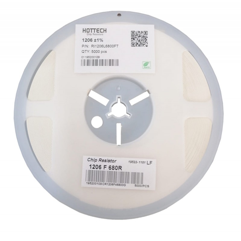 مقاومت 680 اهم 1% پکیج 1206 SMD 