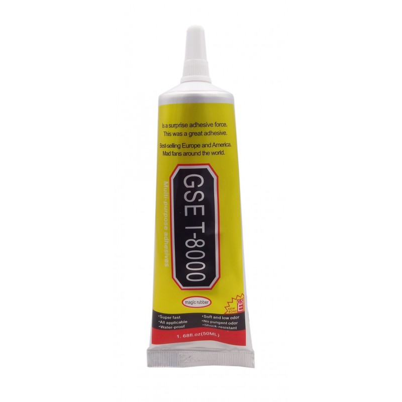 چسب چند کاره بی رنگ GSE مدل T-8000 حجم 50ml