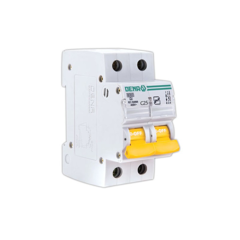 فیوز مینیاتوری دو پل 25 آمپر کد C25