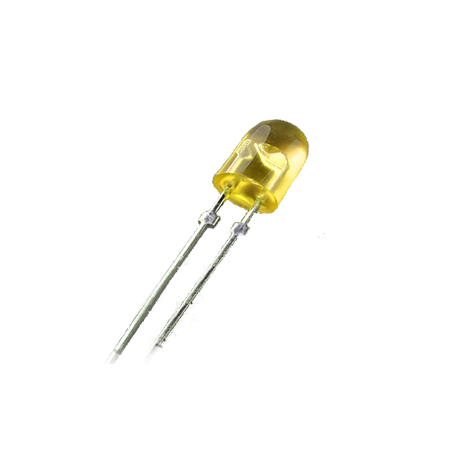 LED اوال 5mm زرد تابلو روانی بسته100 تایی