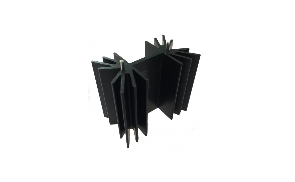 هیت سینک پروانه ای مشکی بزرگ 40x40x25