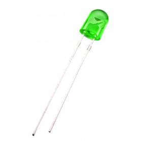 LED اوال 5mm سبز تابلو روانی بسته100 تایی