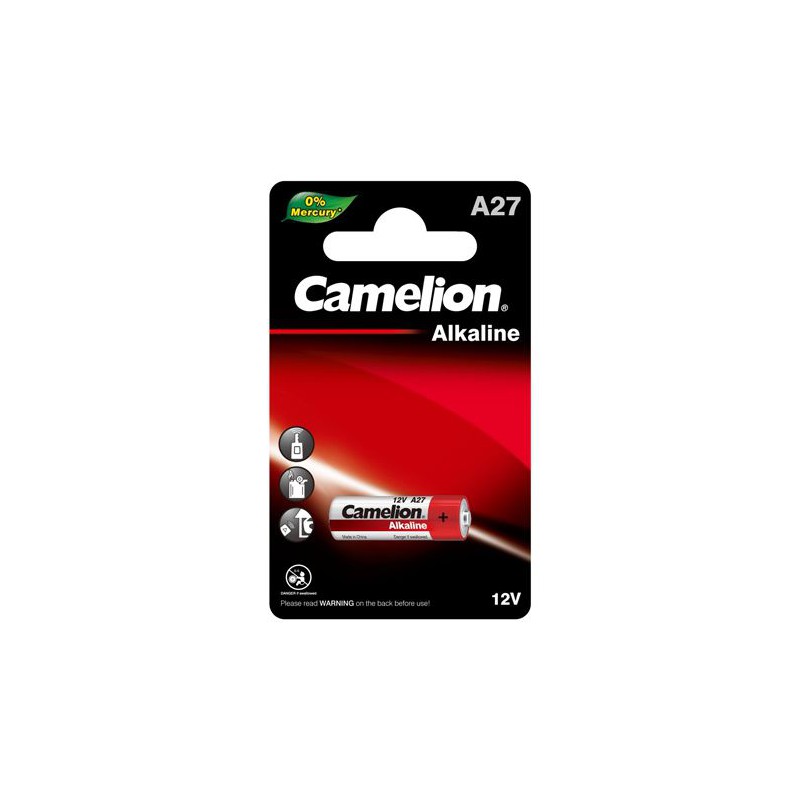 باتری ریموتی آلکالاین 12 ولت سایز 27A مارک Camelion