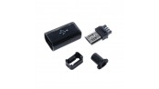 کانکتور Micro USB نری (Plug) به همراه کاور مشکی