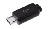 کانکتور Micro USB نری (Plug) به همراه کاور مشکی
