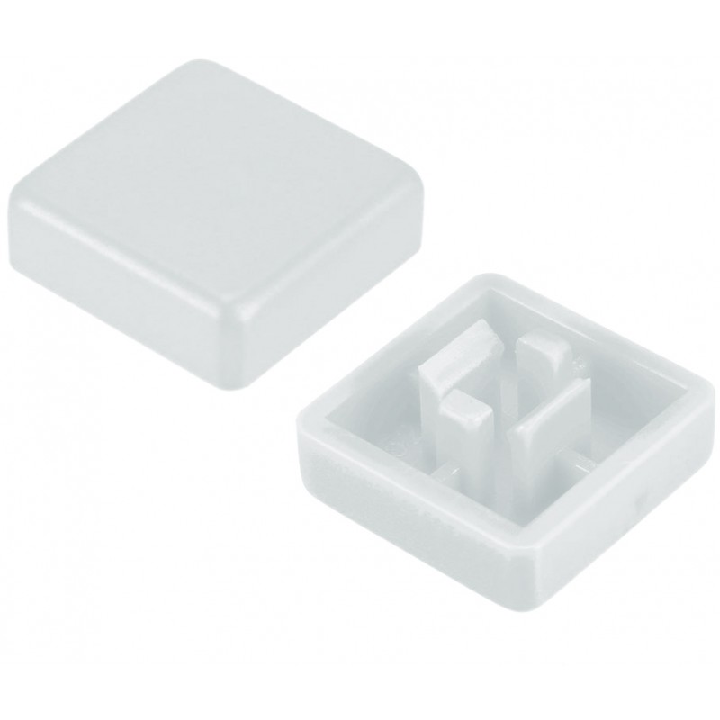 سرکلید تک سوئیچ کله خور 12x12 مربعی مدل A14 رنگ سفید