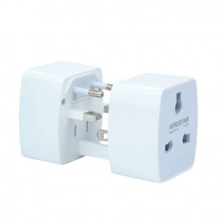 دوشاخه تبدیل سه به دو یونیورسال KINGSTAR مدل KW160