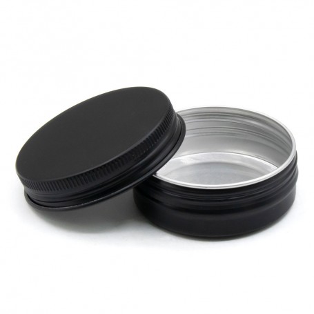 قوطی فلزی مشکی 60ml سایز 68x25mm