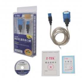 مبدل USB به سریال Original Z-TEK USB To RS232 COM پشتیبانی از ویندوز 8/10