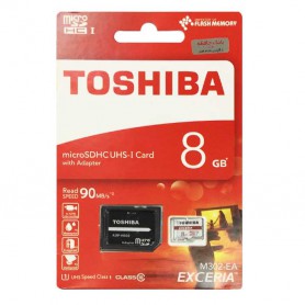 کارت حافظه MicroSDHC Class10 U3 مارک Toshiba ظرفیت 8GB