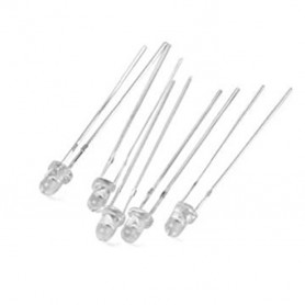 LED لیزری سوپرهایبرایت 3mm قرمز پایه معکوس