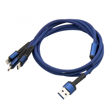 کابل شارژر کنفی سه سر یک متری