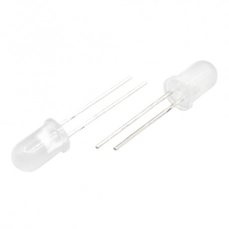 LED مات دورنگ نارنجی - سبز بدنه سفید 3mm