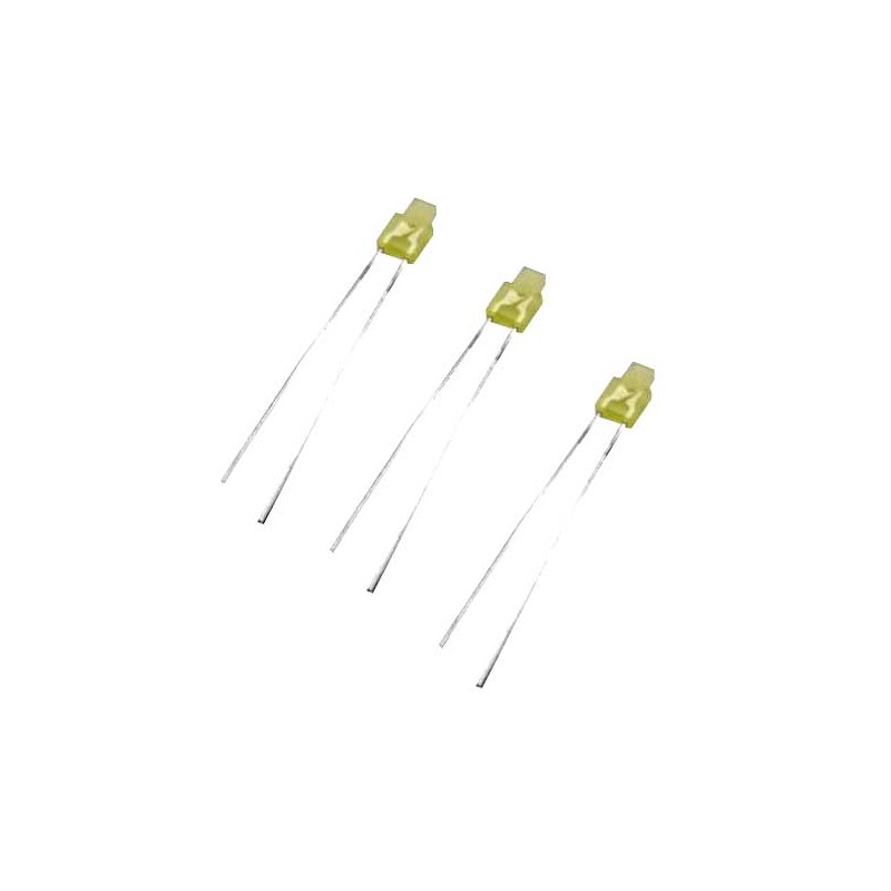 LED تخت مات زرد لبه دار 1.5x2.5 