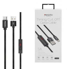 کابل شارژر تایمردار USB Type-C مارک YESIDO مدل CA46