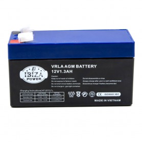 باتری خشک 12 ولت 1.3 آمپر ساعت مارک IBIZA POWER