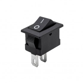 کلید راکر دو حالته کوچک دو پین 13x8x10mm مدل KCD1-701-2P