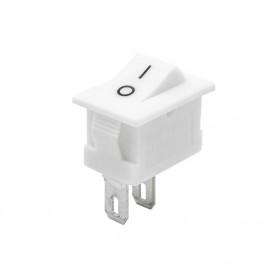 کلید راکر دو حالته کوچک سفید 2Pin مدل KCD11-101