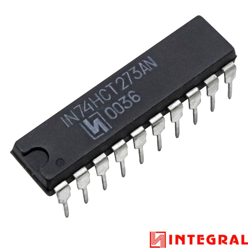 تراشه ترنسیور 74HCT273AN پکیج DIP مارک INTEGRAL