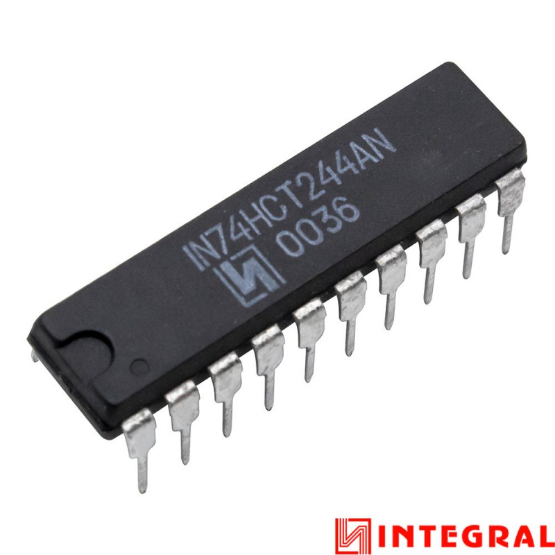 تراشه بافر 74HCT244AN پکیج DIP مارک INTEGRAL