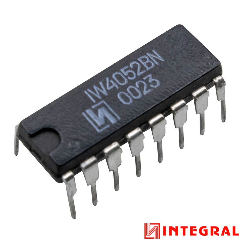 تراشه مالتی پلکسر 4052BN پکیج DIP مارک INTEGRAL