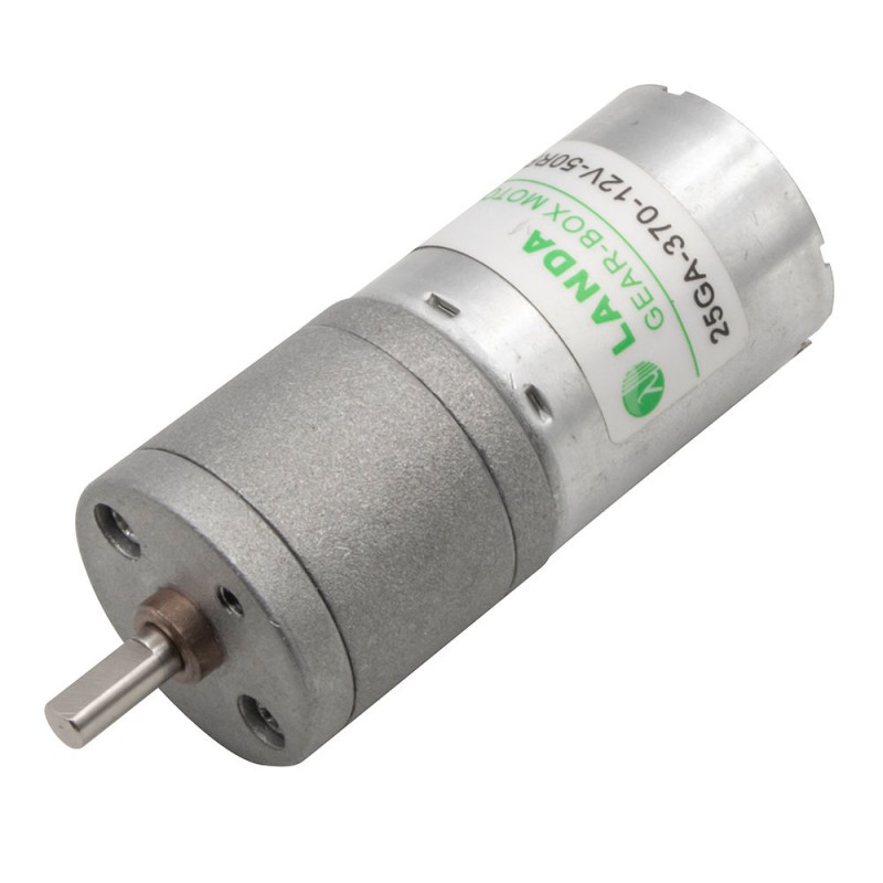موتور گیربکس 12V-50RPM 25GA