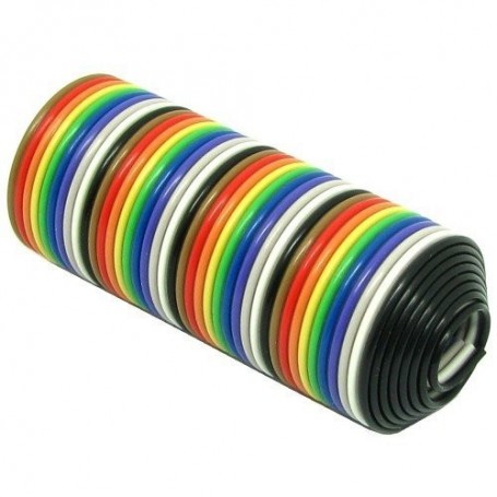 کابل فلت 30 رشته رنگی یک متری