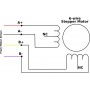 استپ موتور NEMA17 دو فاز 1.8 درجه 4 سیمه 4Kg.cm مدل B10