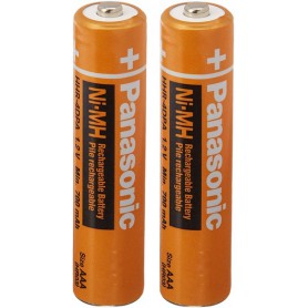 باتری نیم قلمی قابل شارژ 650mAh دوتایی مارک Panasonic