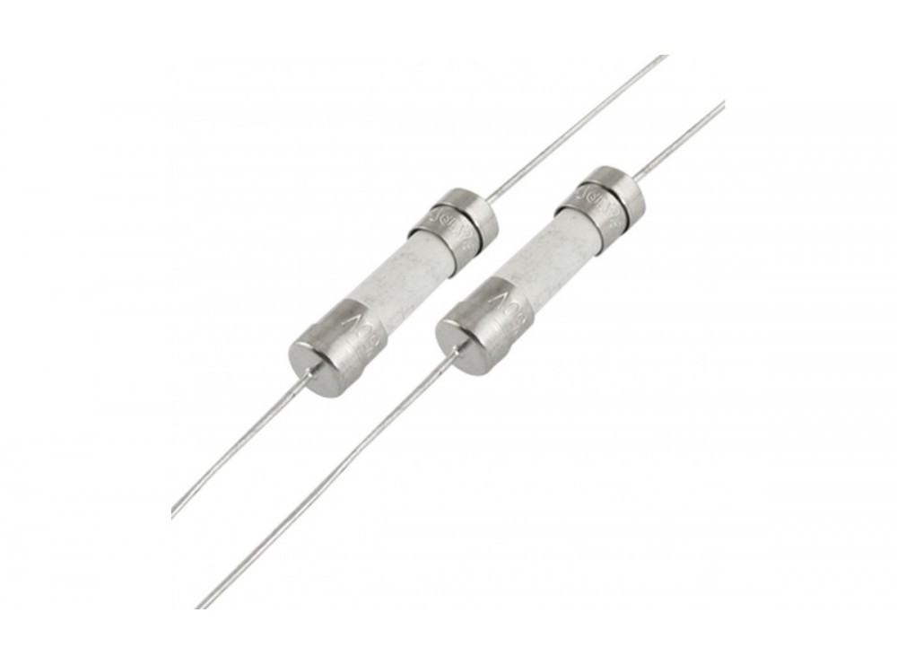 فیوز گچی 500mA - 250V پایه دار سایز 3.6x10 تایوانی مارک CONQUER