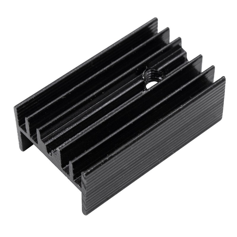 هیت سینک آلومینیومی مشکی سایز 15x10x25