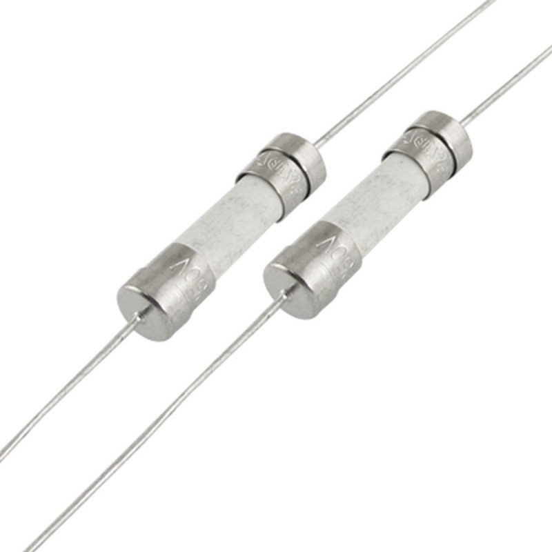 فیوز گچی 4A - 250V پایه دار سایز 5x20 تایوانی مارک CONQUER
