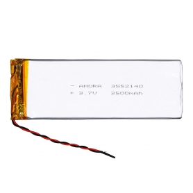 باتری لیتیوم پلیمر 3.7v ظرفیت 3500mAh مارک AHURA کد 3552140