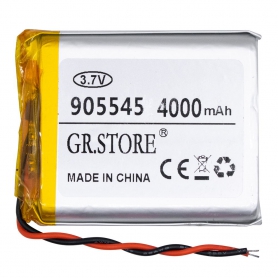 باتری لیتیوم پلیمر 3.7v ظرفیت 4000mAh مارک GR.STORE کد 905545