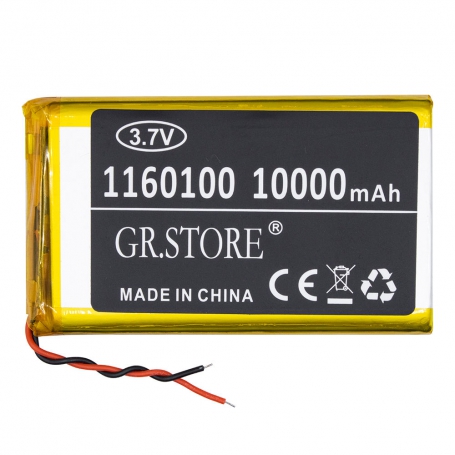 باتری لیتیوم پلیمر 3.7v ظرفیت 10000mAh مارک GR.STORE کد 1160100