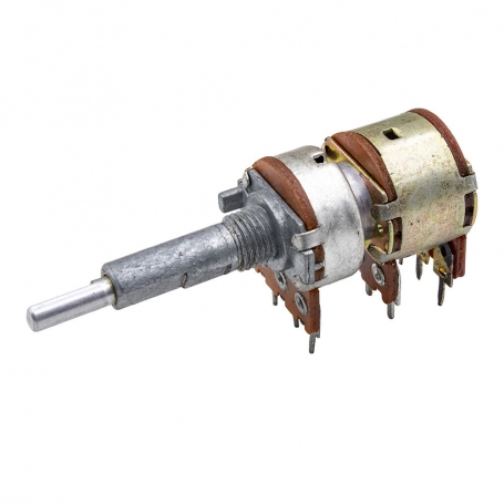 کلید ولوم دوبل دو شفت دسته بلند 100K و 10k اهم