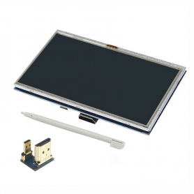 نمایشگر 5 اینچ لمسی دارای ورودی HDMI مناسب برای انواع برد های دارای پورت HDMI